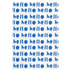 Trendy high quality white ground with indigo blue oh hi wallpaper by kerri rosenthal - designer wall paper