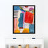 One Soul One Love is a colorful abstract art print painted by Kerri Rosenthal - modern art for living, dining, bedroom, entry, family room and more.
