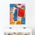 One Soul One Love is a colorful abstract art print painted by Kerri Rosenthal - modern art for living, dining, bedroom, entry, family room and more.