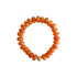 Seally Mimi orange monochrome bracelet is made from smooth semi-precious stones - Jade & a 14K gold-plated bead is handmade in Switzerland