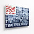 Red, White + True Flag Art Print