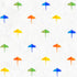 Parasol multicolor wallpaper made on standard clay-coated ground by Kerri Rosenthal