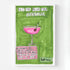 Pass the Palm Pink Cocktail colorful abstract word wall art print artwork by Kerri Rosenthal.