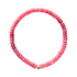 Perfect pink monochrome stone bead necklace is made of tinted jade & an 18K gold-plated bead, handmade in Switzerland.