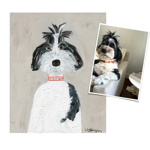Commissioned Pet Portraits Paintings by Kerri Rosenthal