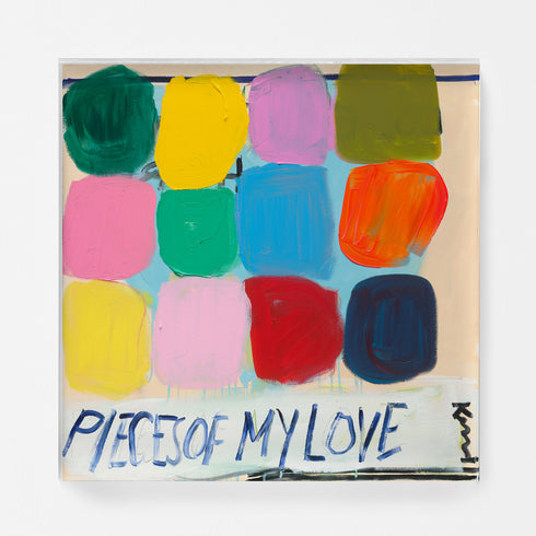 Pieces of My Love wall art print - Unique colorful art print artwork gifts for living room, bedroom or any space home decor by Kerri Rosenthal