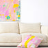 Wonderblock multicolor decorative throw pillow in square and lumbar by Kerri Rosenthal - throw pillows for couch.