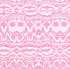 Pink and white palm ikat print swatch