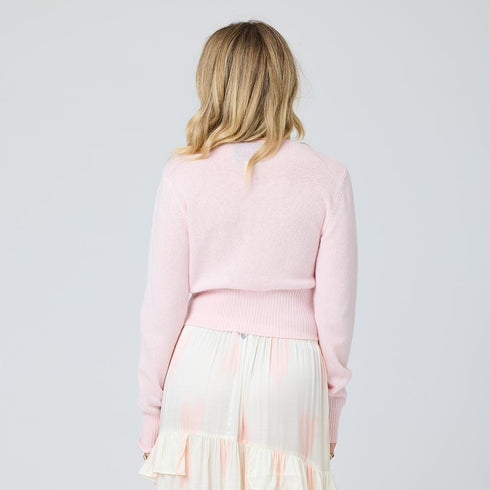 Pink long sleeve cashmere cardigan women - Shop the best women's cardigans by Kerri Rosenthal.