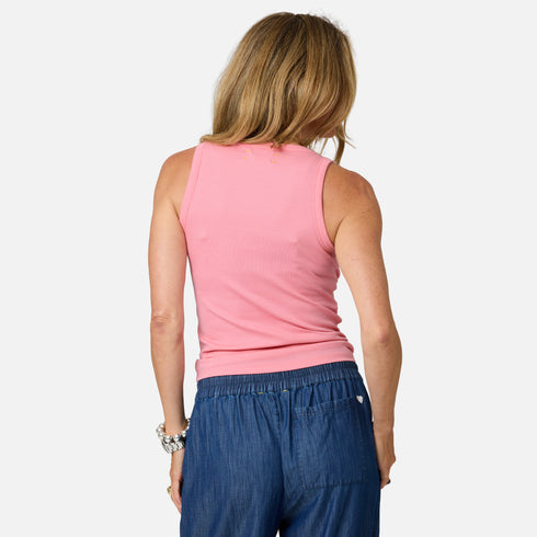 Pink ribbed tank tops for women - Shop cute tank tops by Kerri Rosenthal.