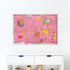Pinkaholic horizontal modern abstract wall art print - Unique artwork gifts for living room, bedroom or any space wall art decor by Kerri Rosenthal