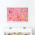Pinkaholic horizontal modern abstract wall art print - Unique artwork gifts for living room, bedroom or any space wall art decor by Kerri Rosenthal