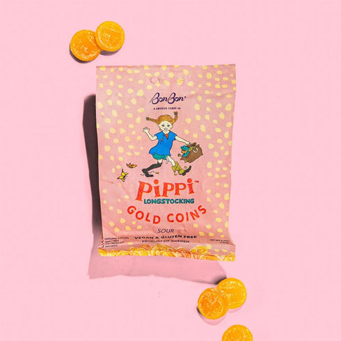 Pippi Longstocking Gold Coins - Swedish Candy 4.2oz (120g)