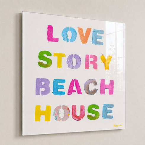 Love Story Beach House Art Print