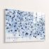 Starry Starry Love by Kerri Rosenthal — hand-painted hearts and stars in blue, navy, and grey on plexi.