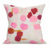 Raining Sun dusty pink throw pillow 100% linen by Kerri Rosenthal - square decorative throw pillows.