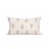 Rectangular lumbar throw pillow with heart pattern on a white background by Kerri Rosenthal