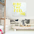 Ride the feeling wall art print artwork - Unique artwork gifts for living room, bedroom or any space wall art decor by Kerri Rosenthal
