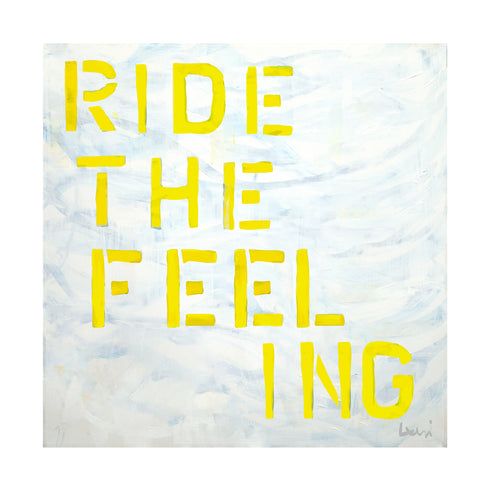 Ride the feeling wall art print artwork - Unique artwork gifts for living room, bedroom or any space wall art decor by Kerri Rosenthal