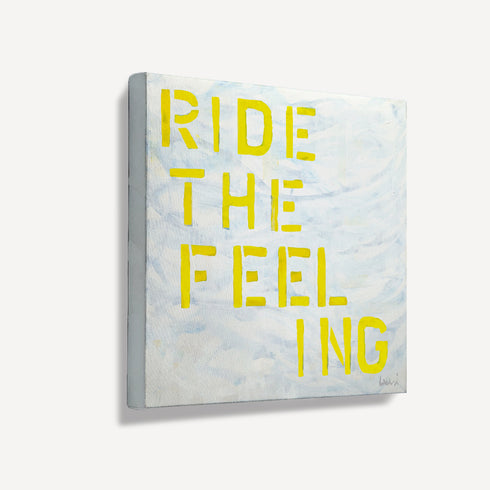 Ride the feeling wall art print artwork - Unique artwork gifts for living room, bedroom or any space wall art decor by Kerri Rosenthal