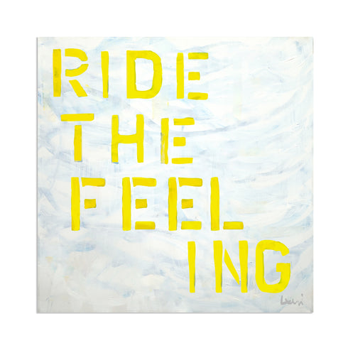Ride the feeling wall art print artwork - Unique artwork gifts for living room, bedroom or any space wall art decor by Kerri Rosenthal