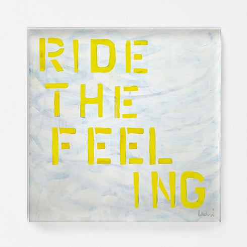 Ride the feeling wall art print artwork - Unique artwork gifts for living room, bedroom or any space wall art decor by Kerri Rosenthal
