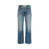 Robbie mid-rise 100% cotton blue jeans with a relaxed fit, easy flare, and a cropped length for that effortless look - Shop cute women’s jeans made in the USA