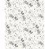 Rock N Love black and white printed fabric by Kerri Rosenthal is made from a cotton-linen blend