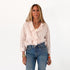 Rosen pink ruffle blouse in 100% cotton - Shop cute blouses with ruffles by Kerri Rosenthal.