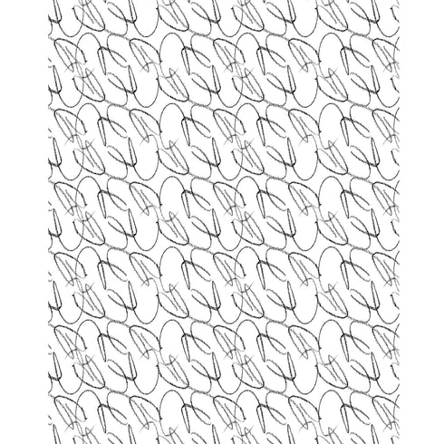 Scribble black and white cotton linen fabric - Unique designer fabrics by Kerri Rosenthal