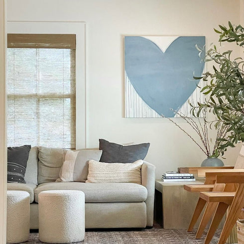 Commissioned Drippy Heart Original Painting