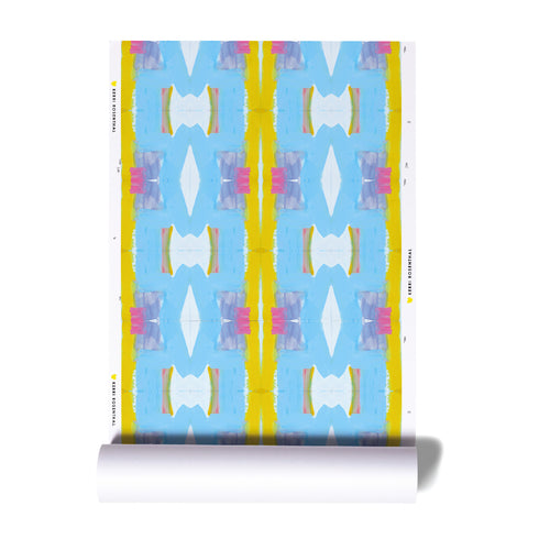 High quality azure wonderblock eco friendly wallpaper by Kerri Rosenthal - designer wall paper