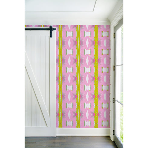 Modern High quality pink wonderblock eco friendly wallpaper by Kerri Rosenthal - designer wall paper