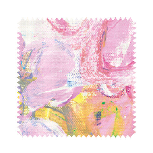 Saturday In The Park multi oyster linen fabric - Kerri Rosenthal