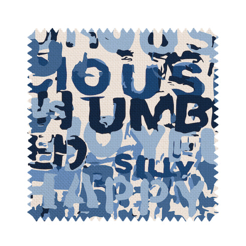 Word of the Day indigo blue oyster linen fabric - Kerri Rosenthal