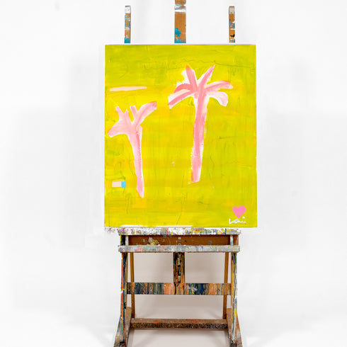 Spring Fling Original Painting inspired home interiors for modern living spaces by Kerri Rosenthal