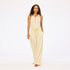 Wide leg palazzo pants in cotton blend with elastic waist - Shop women's cute vest tops & pants by Kerri Rosenthal