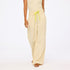 Palazzo beige sweatpants in cotton blend with elastic waist - Shop women's cute vest tops & pants by Kerri Rosenthal