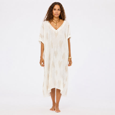 Roper Ikat Heart Cover Up