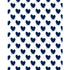 High quality white ground with Indigo blue sweethearts wallpaper by Kerri Rosenthal - designer wall paper