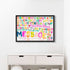 Sweet Songs colorful word art print Artwork by Kerri Rosenthal - Unique artwork for living room wall decor