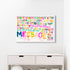 Sweet Songs colorful word art print Artwork by Kerri Rosenthal - Unique artwork for living room wall decor