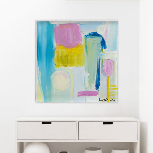 Salt water taffy colorful wall art print - Unique artwork for living room wall decor by Kerri Rosenthal