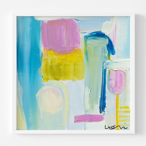 Salt water taffy colorful wall art print - Unique artwork for living room wall decor by Kerri Rosenthal