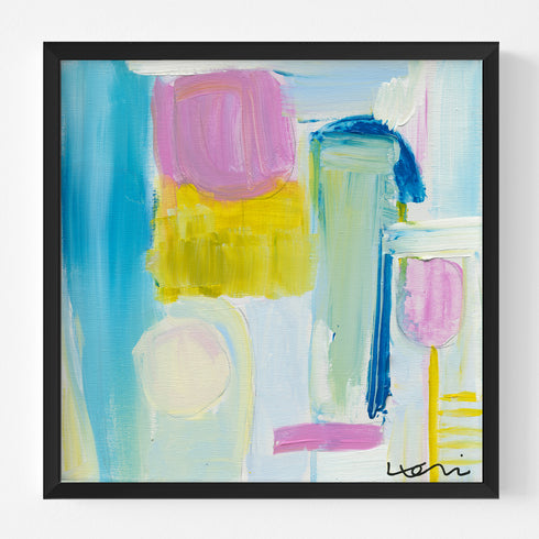 Salt water taffy colorful wall art print - Unique artwork for living room wall decor by Kerri Rosenthal