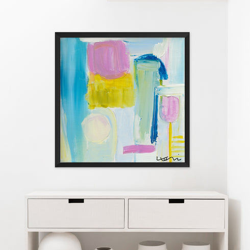 Salt water taffy colorful wall art print - Unique artwork for living room wall decor by Kerri Rosenthal