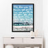 Sand + Soul Sunrise word art print by Kerri Rosenthal - Unique artwork for living room wall decor