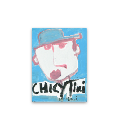 Chicky Tiki in NYC original painting inspired home interiors for modern living spaces by Kerri Rosenthal