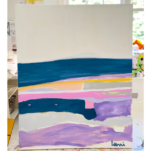 California Dreamer Original Painting inspired home interiors for modern living spaces by Kerri Rosenthal