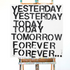 Yesterday, Today, Tomorrow, Forever wall word art original artwork inspired home interiors for modern living spaces by Kerri Rosenthal